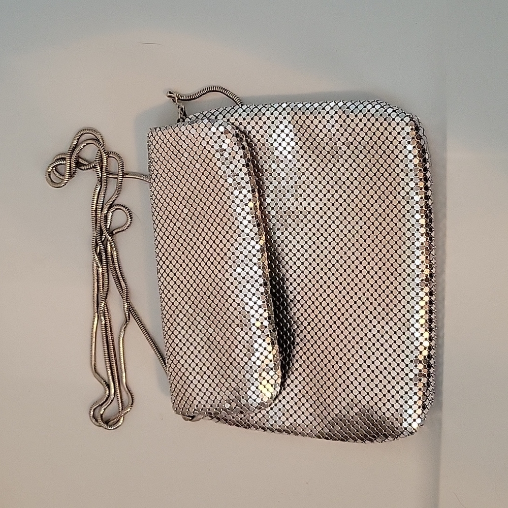 Silver Sequin Crossbody Mini Bag- Valerie Stevens